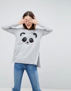 Свитшот с пандой ASOS - Серый