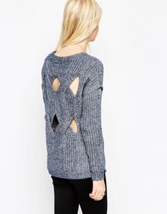 Джемпер с вырезами ASOS - Синий