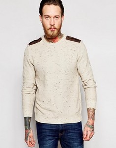 Джемпер с эполетами ASOS - Бежевый