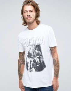 Футболка с принтом ASOS Nirvana - Белый