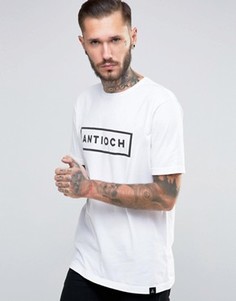 Футболка с прямоугольным логотипом Antioch - Белый