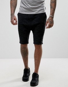 Фланелевые трикотажные шорты цвета хаки SikSilk - Синий