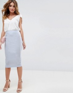 Длинная юбка-карандаш ASOS - Синий