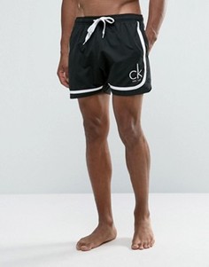 Шорты для плавания в стиле ретро Calvin Klein ID CK NYC - Черный