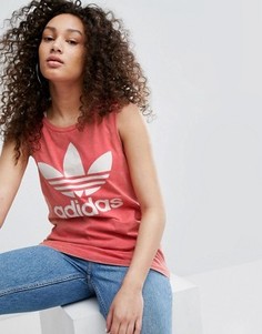 Топ с логотипом-трилистником adidas Originals - Мульти
