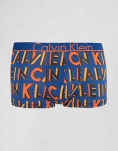 Боксеры-брифы с заниженной талией из микрофибры Calvin Klein ID - Синий
