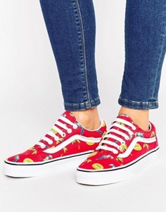 Кроссовки Vans Pool Vibes Old Skool - Красный