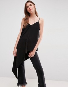 Асимметричный топ ASOS Ultimate - Черный