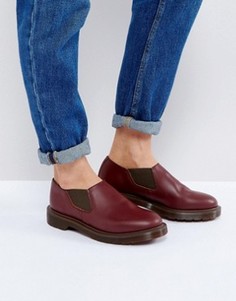 Кожаные туфли на плоской подошве Dr Martens Louis - Красный