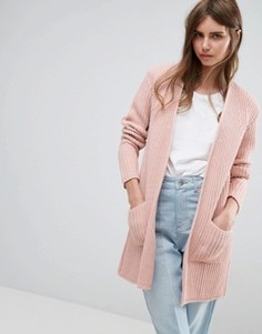 Кардиган крупной вязки ASOS - Розовый