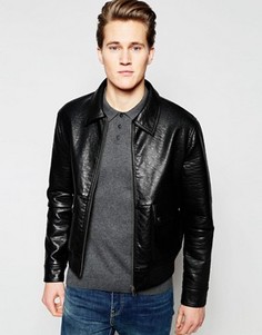 Куртка Харрингтон из фактурной искусственной кожи Barneys - Черный