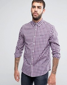Клетчатая рубашка классического кроя Ben Sherman - Темно-синий