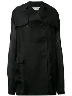 двубортный пиджак с прозрачной вставкой  Dolce &amp; Gabbana Vintage