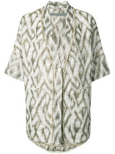 printed shortsleeved jacket  Raquel Allegra