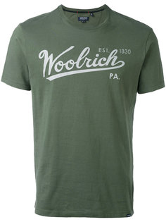 футболка с принтом-логотипом Woolrich