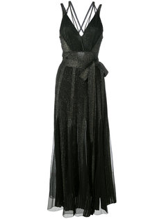 metallic one piece and skirt Elie Saab