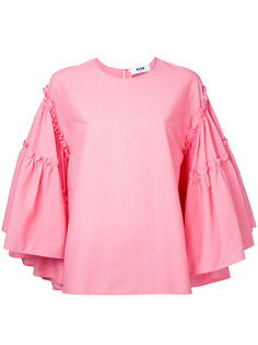 блузка с расклешенными рукавами MSGM