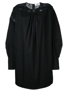 платье-кокон с вышивкой MSGM