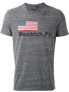 футболка с принтом с логотипом Woolrich