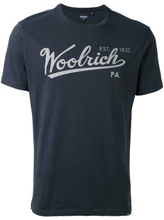 футболка с принтом-логотипом Woolrich