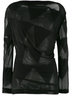 полупрозрачная блузка с отделкой в виде флажков Vivienne Westwood Anglomania