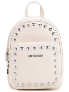 рюкзак с заклепками и логотипом Love Moschino