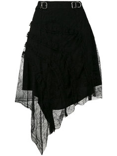 асимметричная юбка с кружевом Carven