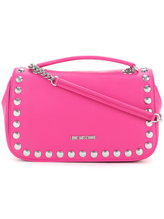 сумка на плечо с заклепками Love Moschino