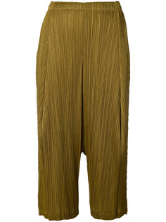 pleated cropped trousers Pleats Please By Issey Miyake