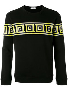 толстовка с контрастным принтом Versace Collection
