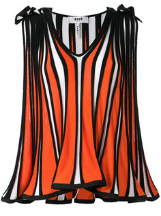 топ с плиссировкой MSGM