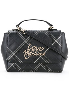 сумка-тоут с бляшкой с логотипом Love Moschino