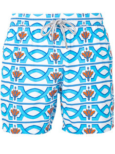 geometric print swim shorts Capricode