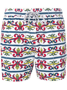 baroque print swim shorts Capricode