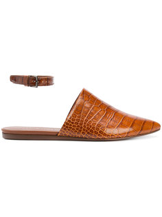 crocodile skin effect mules Jenni Kayne