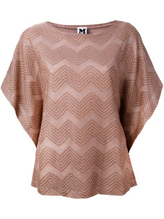 топ с зигзагообразным узором M Missoni