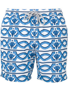 geometric print swim shorts Capricode