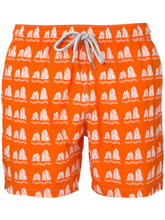 stone print swim shorts Capricode