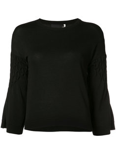 cropped-sleeve jumper Co