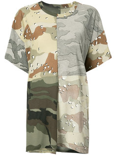 camouflage patchwork T-shirt Mm6 Maison Margiela