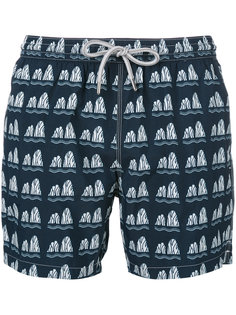 stone print swim shorts Capricode