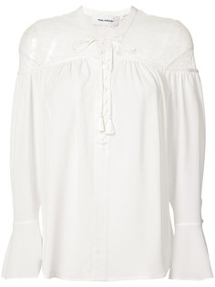 lace-up blouse Yigal Azrouel