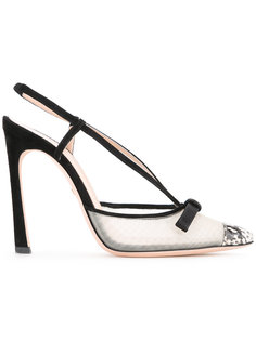 sheer panel slingback sandals  Giambattista Valli