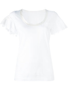 frill sleeve T-shirt Sacai