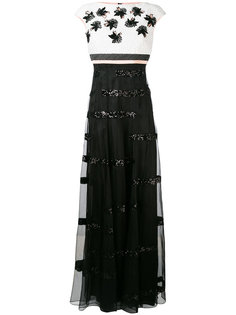 floral embellished gown Talbot Runhof