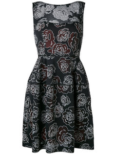 floral patterned dress Talbot Runhof