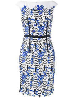 lace appliqué shift dress Talbot Runhof
