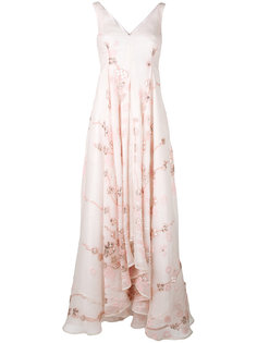 embellished floral gown Talbot Runhof