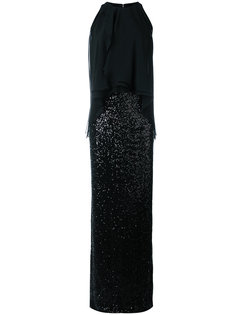 layered cape gown  Talbot Runhof