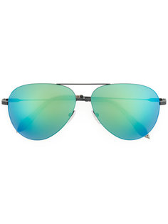 mirrored aviator sunglasses Victoria Beckham